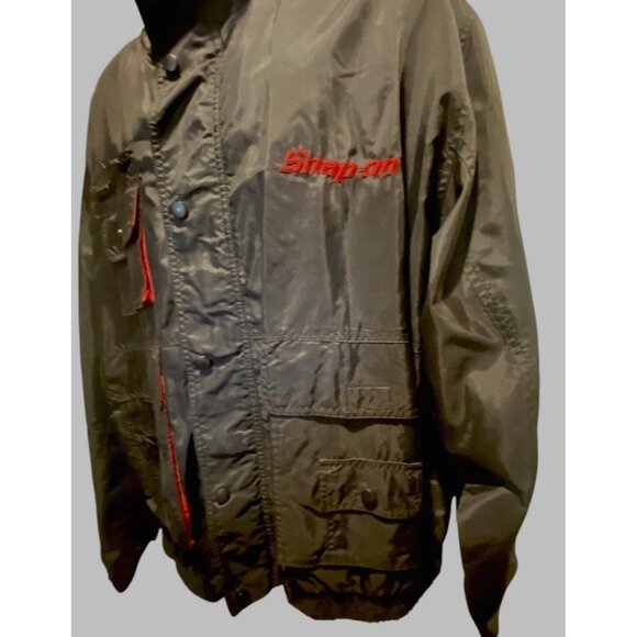 SnapOn Jacket Men’s Size XL Black Zip Snap Multiple Pockets Logo Embroidery - Picture 6 of 16